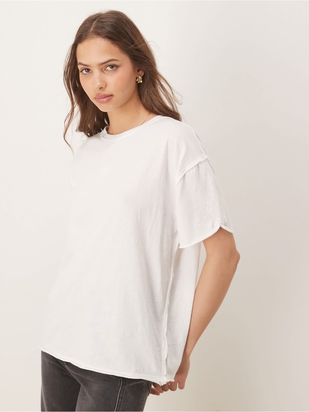 Free people white tee
